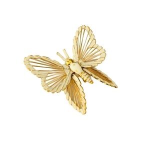 Monet butterfly gold-tone brooch